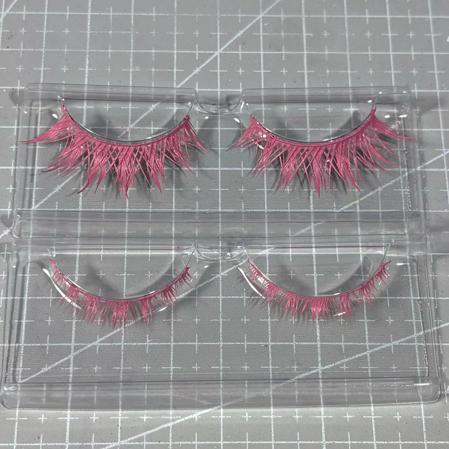 Demon Slayer Akaza Cosplay Eyelashes - Barbie Pink Dramatic & Natural Styles