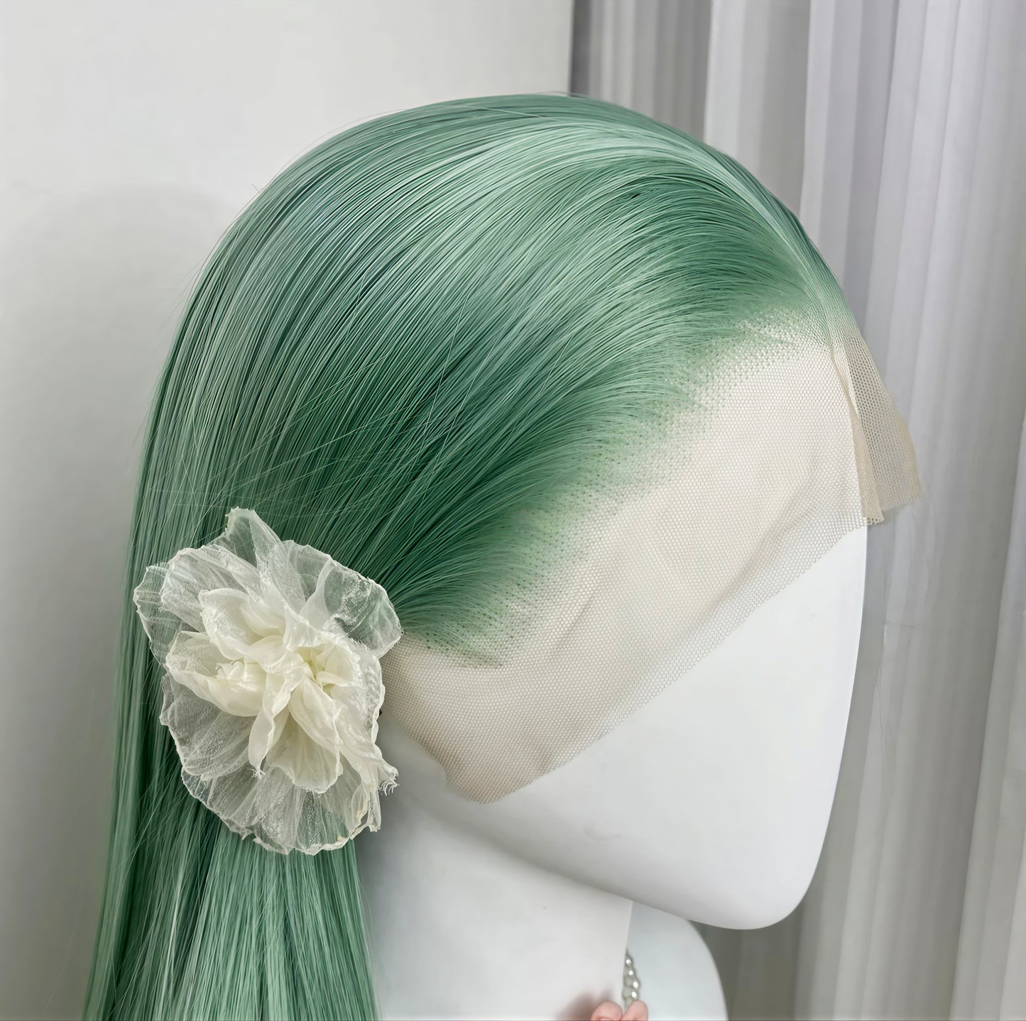 Green Lace Frontal Wigs | 13x4 Hand-Tied Frontal with Natural Hairline | Cosplay Wig Collection