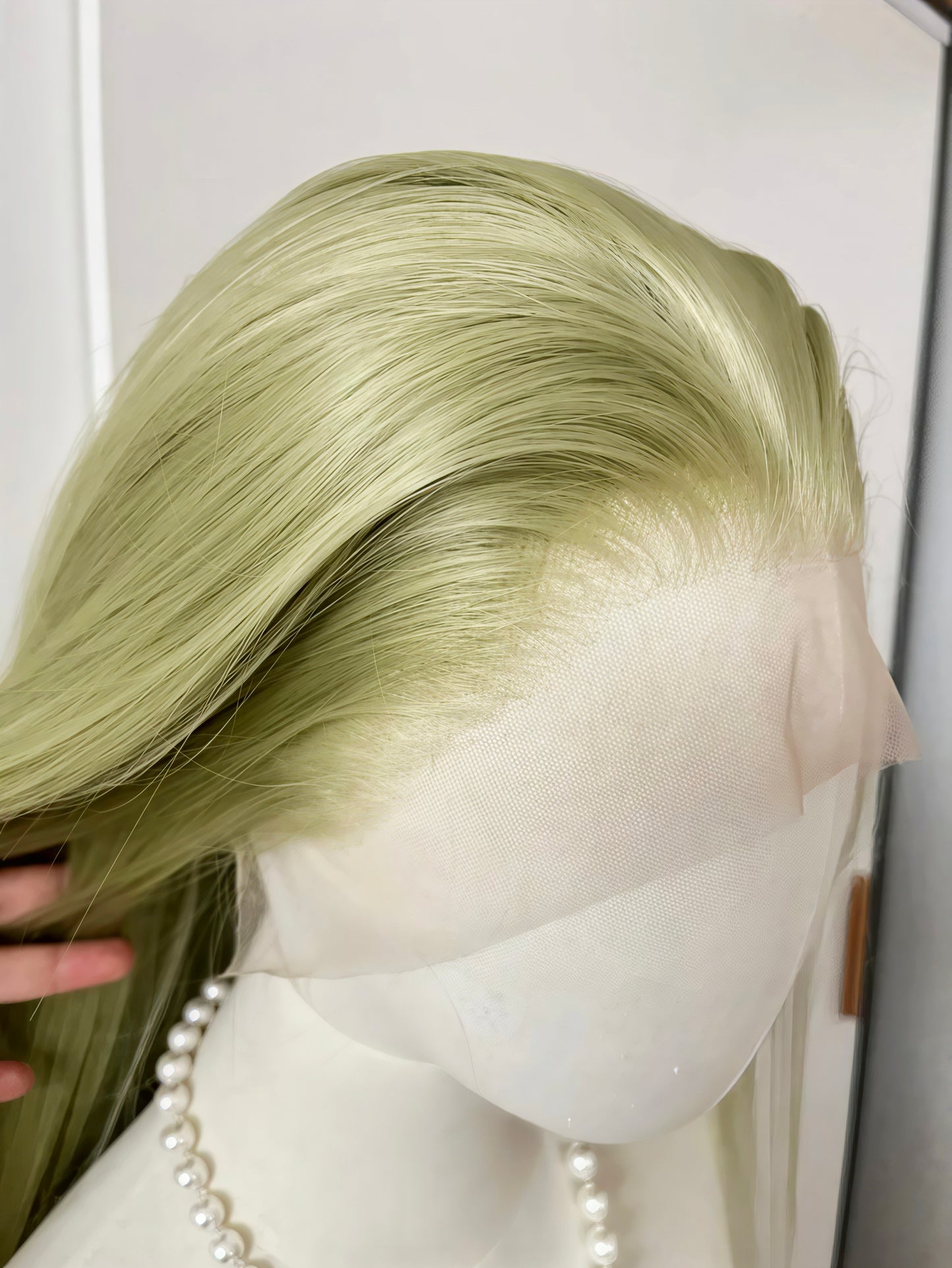Green Lace Frontal Wigs | 13x4 Hand-Tied Frontal with Natural Hairline | Cosplay Wig Collection