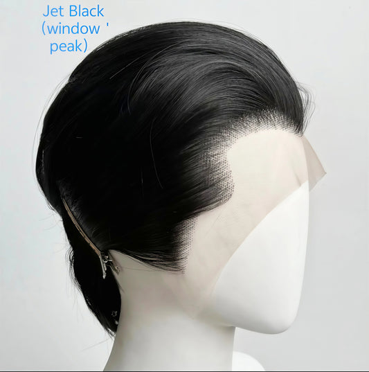 Hand-Tied 13x4 Lace Front Wig Short Hair - Heat Resistant Synthetic Fiber for Cosplay - Multiple Colors