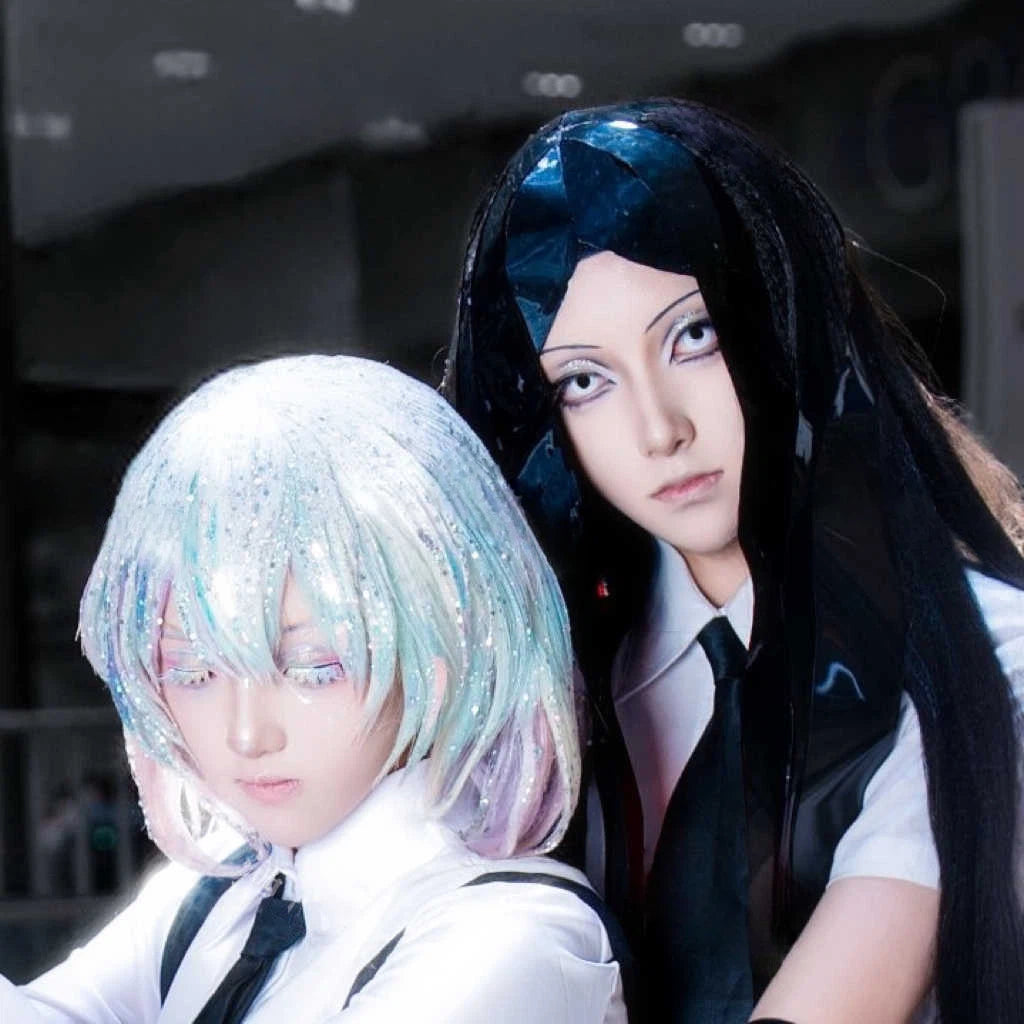 Houseki no Kuni Diamond Cosplay Eyelashes | Gemstone Hard Lash Line (Extended & Voluminous Styles)