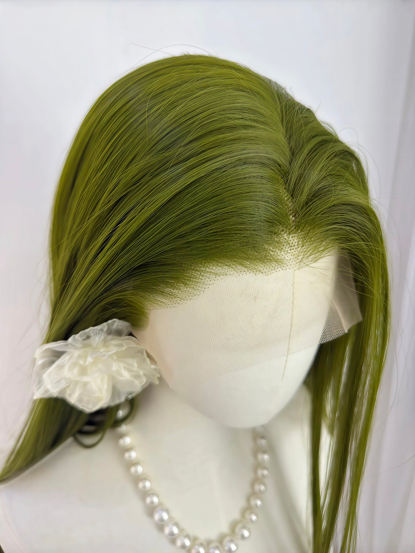 Green Lace Frontal Wigs | 13x4 Hand-Tied Frontal with Natural Hairline | Cosplay Wig Collection