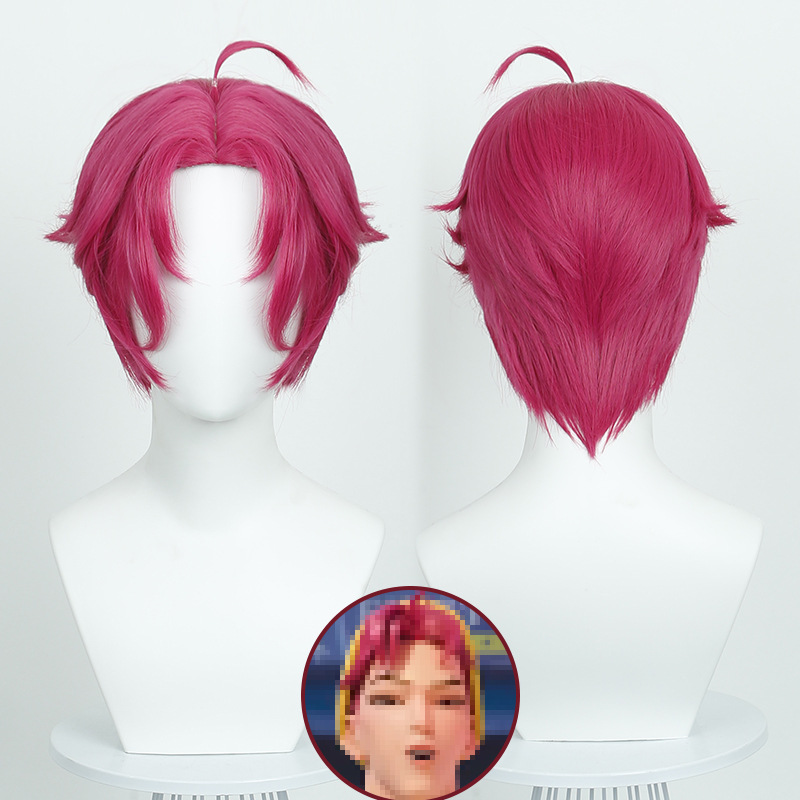 Abby Boys Cosplay Wig | Realistic Scalp & Red Short Hair | Styling Base