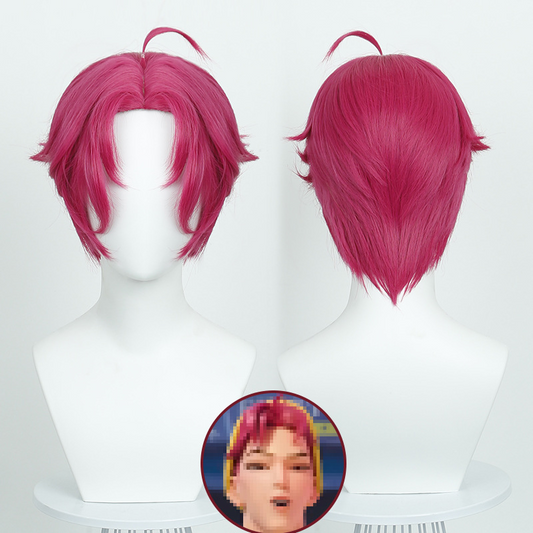 Abby Boys Cosplay Wig | Realistic Scalp & Red Short Hair | Styling Base