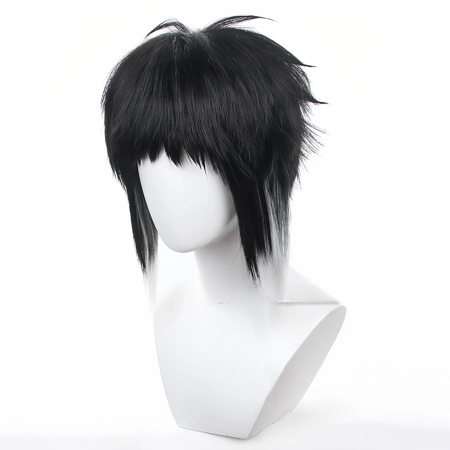 Bungo Stray Dogs Ryunosuke Akutagawa Cosplay Wig - Black to White Gradient with Tipped Ends