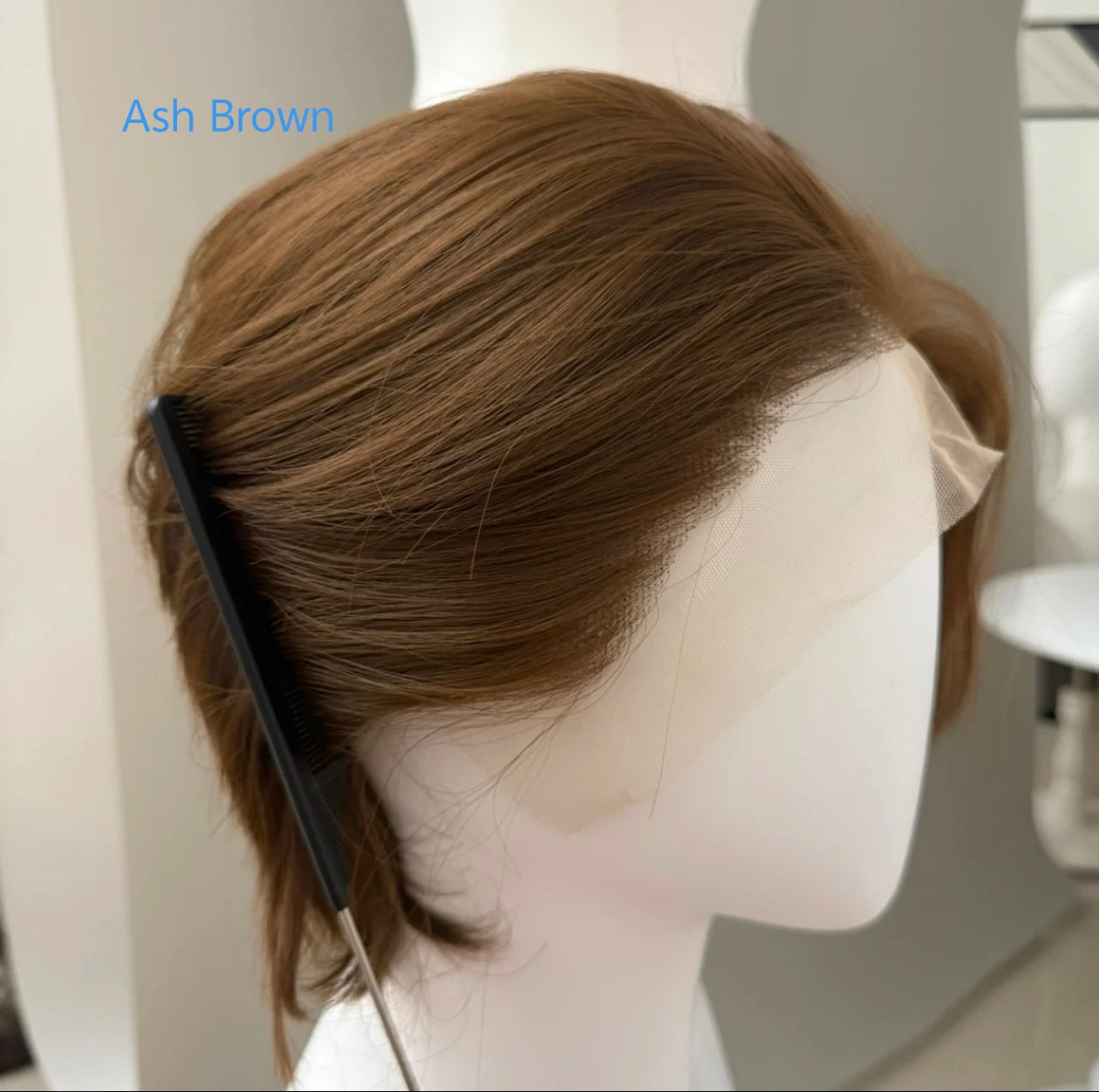 Hand-Tied 13x4 Lace Front Wig Short Hair - Heat Resistant Synthetic Fiber for Cosplay - Multiple Colors