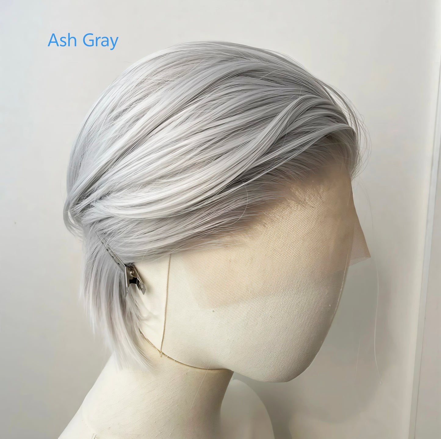 Hand-Tied 13x4 Lace Front Wig Short Hair - Heat Resistant Synthetic Fiber for Cosplay - Multiple Colors