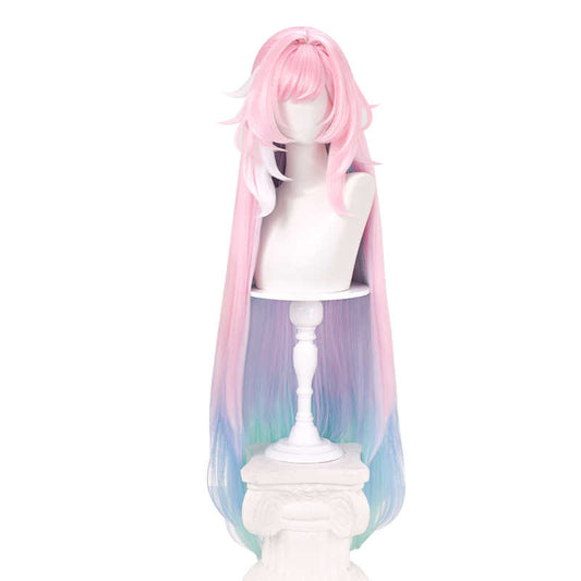 Honkai: Star Rail - Cyrene Cosplay Wig with Heart Braid & White Highlights | 90cm Long Anime Costume Hair for Women & Men