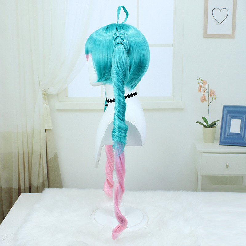 Darkscene Hatsune Miku Cosplay Wig | Green Pink Ombre Twin Tails | Jirai Kei Style