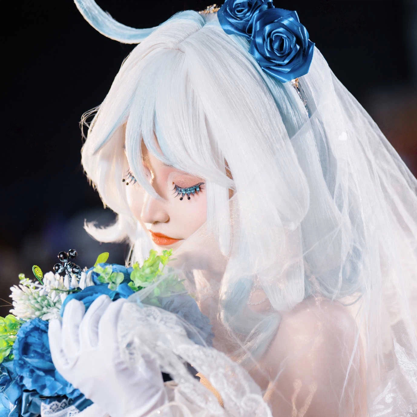 Genshin Impact Furina de Fontaine Cosplay Eyelashes | Hydro Archon Drama Queen Style