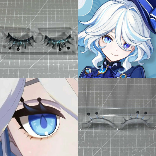 Genshin Impact Furina de Fontaine Cosplay Eyelashes | Hydro Archon Drama Queen Style