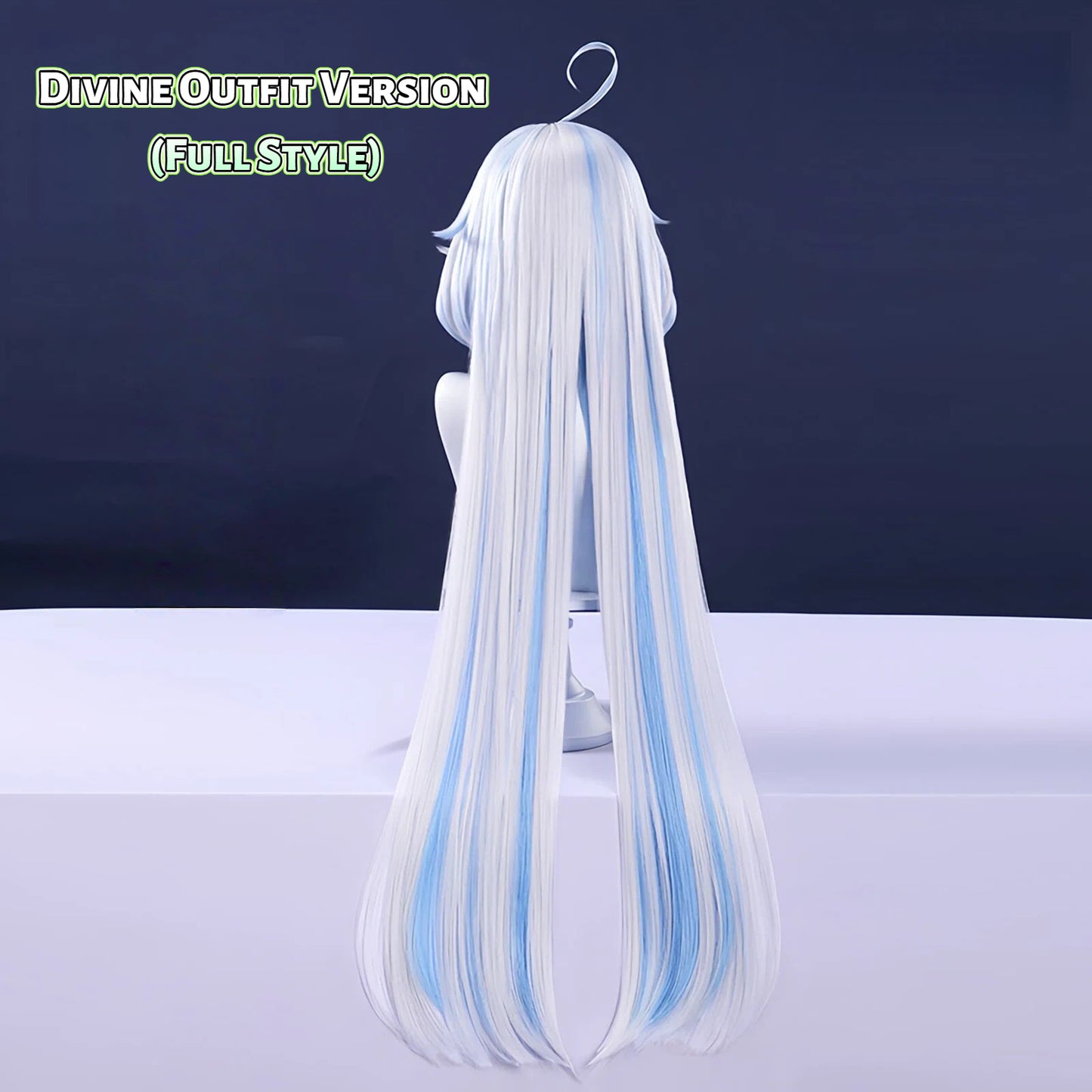 Genshin Impact Furina Cosplay Wig - 6 Styles (Silver/White/Divine) with Detachable Extensions & Premium Density