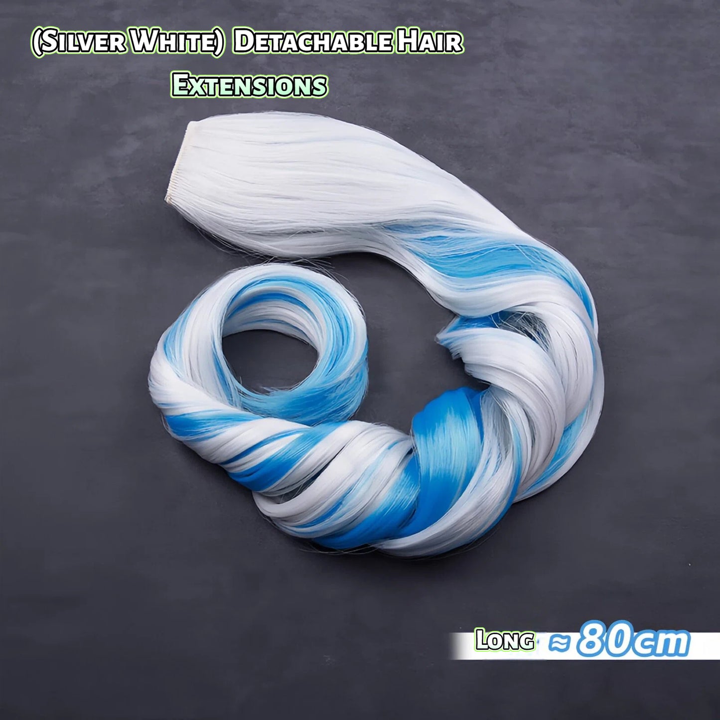 Genshin Impact Furina Cosplay Wig - 6 Styles (Silver/White/Divine) with Detachable Extensions & Premium Density