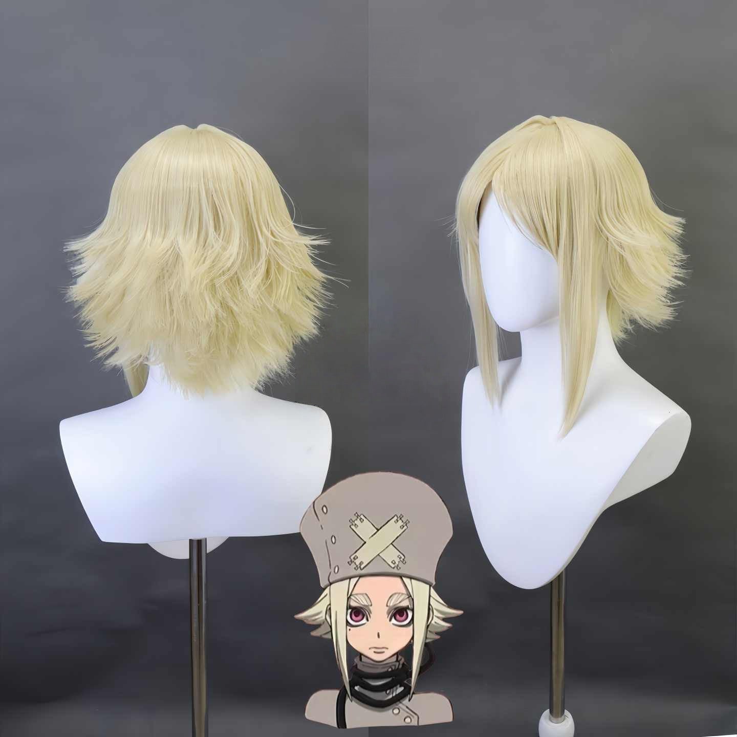 COMMISSION|Gachiakuta Eisha Stilza Cosplay Wig - 2 Styles: Standard & Crimped Full Cap