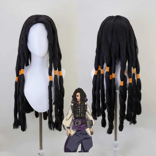 [COMMISSION]Gachiakuta Jabber Wonger Cosplay Wig - 70cm Braided & Textured (Style A: Standard / Style B: Forehead Wefts)