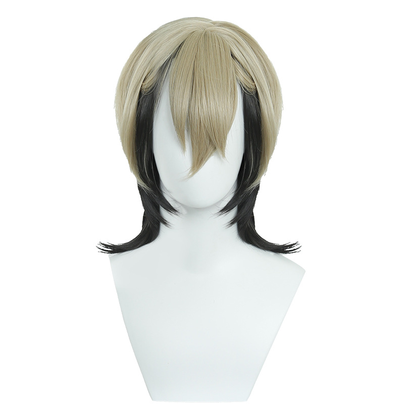 Gachiakuta Zanka Nijiku Cosplay Wig - Unstyled with Mixed Character Color, Ready for Your Personal Styling & Trim