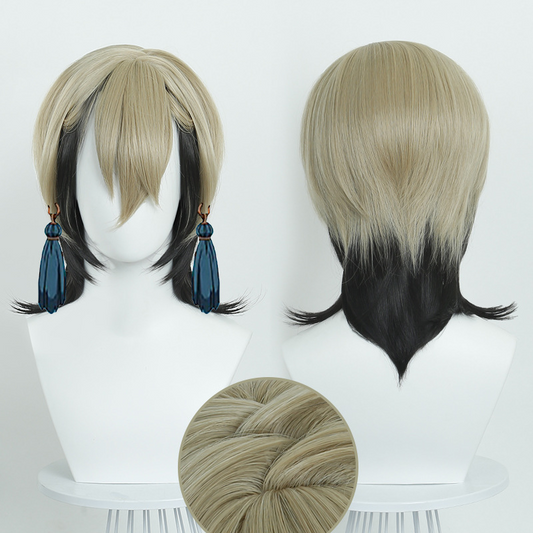 Gachiakuta Zanka Nijiku Cosplay Wig - Unstyled with Mixed Character Color, Ready for Your Personal Styling & Trim
