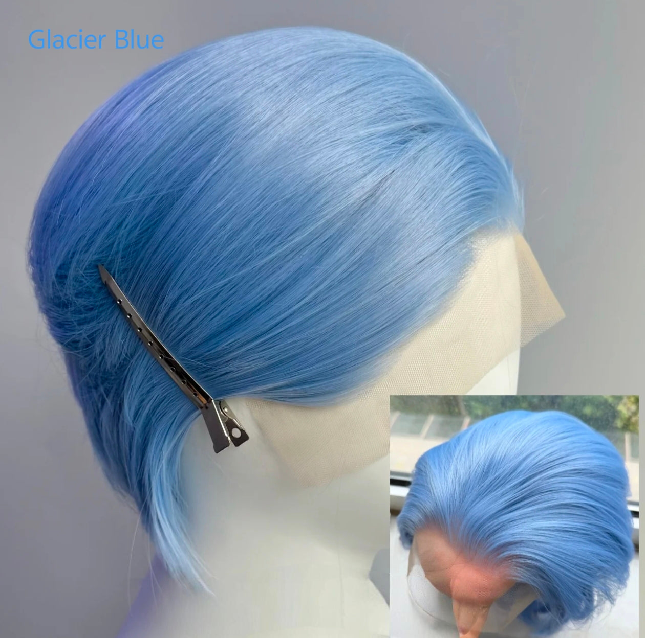 Hand-Tied 13x4 Lace Front Wig Short Hair - Heat Resistant Synthetic Fiber for Cosplay - Multiple Colors