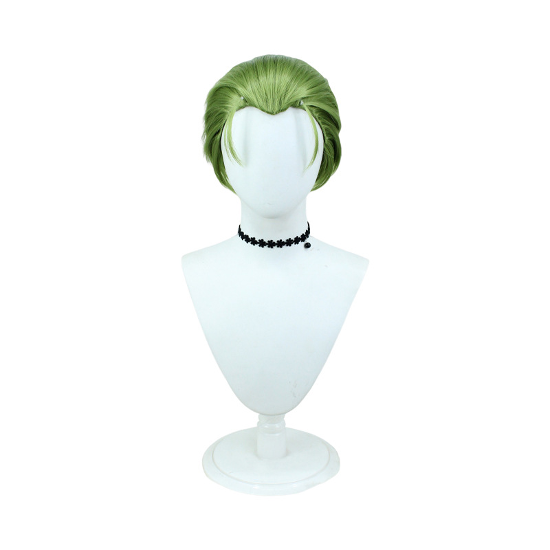 Heiter Cosplay Wig | Emerald Green Slicked Back Hair | Sousou no Frieren Priest