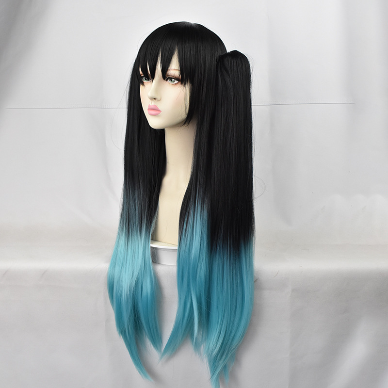 Muichiro Tokito Cosplay Wig | Mist Pillar Dual Styles with Teal Ombre