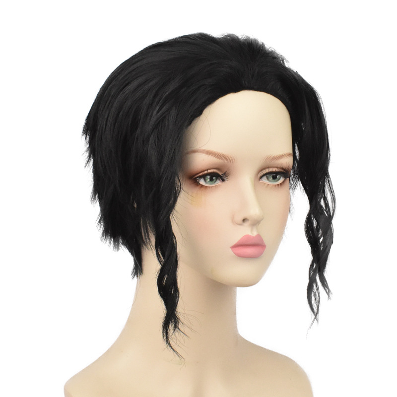 Kibutsuji Muzan Cosplay Wig | Demon King Businessman Black Hair | Demon Slayer