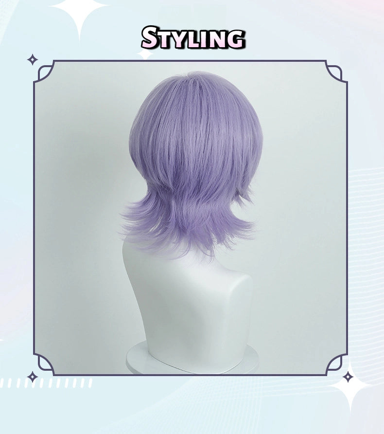 Mystery Boys Cosplay Wig | Realistic Scalp for Short Styling | KPop Demon Hunters