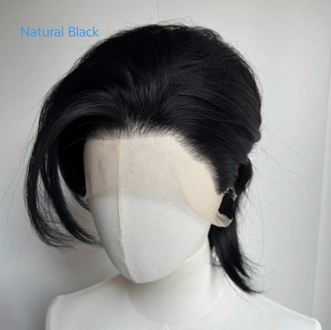 Hand-Tied 13x4 Lace Front Wig Short Hair - Heat Resistant Synthetic Fiber for Cosplay - Multiple Colors