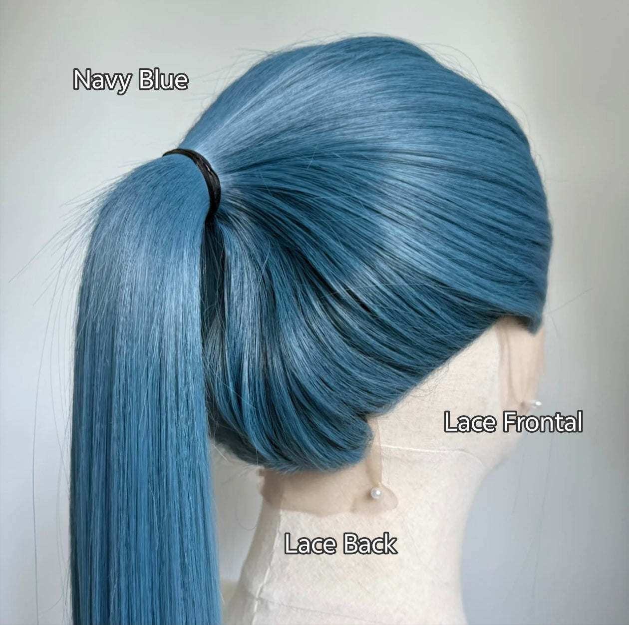 Blue Shades Cosplay Wigs | Fantasy Lace Frontals for Anime & Game Characters
