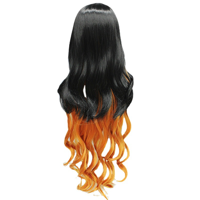 Nezuko Kamado Cosplay Wig | 90cm Long Wavy with Dual Gradient Options | Demon Slayer