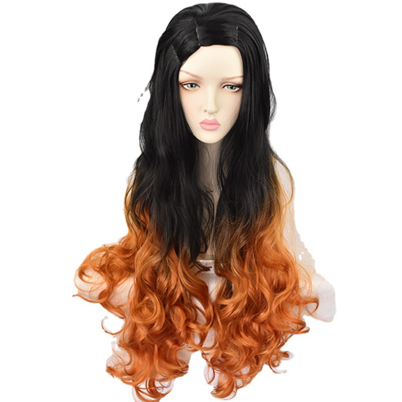 Nezuko Kamado Cosplay Wig | 90cm Long Wavy with Dual Gradient Options | Demon Slayer
