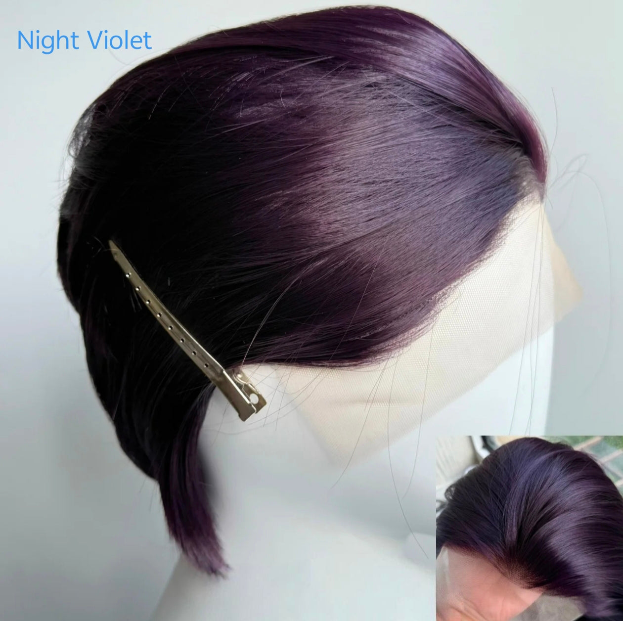 Hand-Tied 13x4 Lace Front Wig Short Hair - Heat Resistant Synthetic Fiber for Cosplay - Multiple Colors