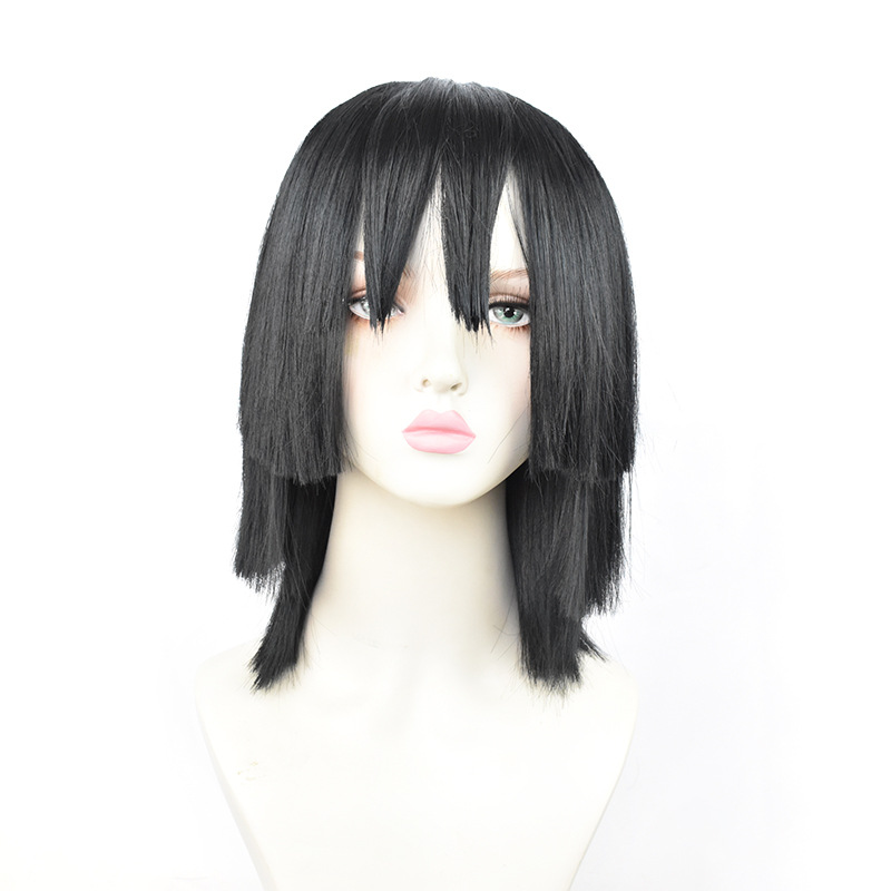 Obanai Iguro Cosplay Wig | Triple-Layer Thick Cut | Snake Pillar Style