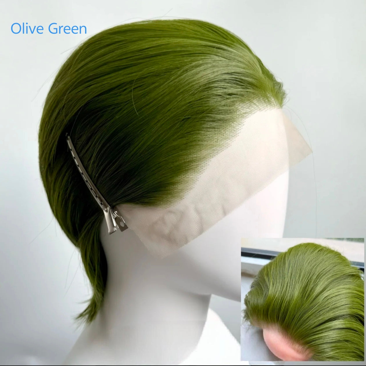 Hand-Tied 13x4 Lace Front Wig Short Hair - Heat Resistant Synthetic Fiber for Cosplay - Multiple Colors