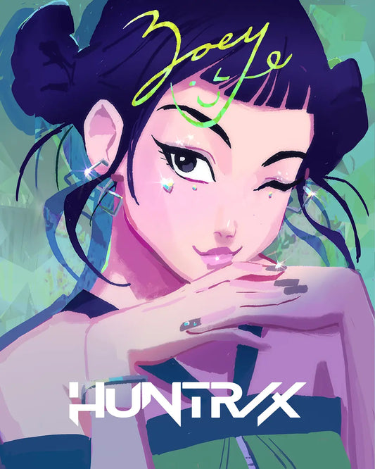 Zoe Cosplay Wig from KPop Demon Hunters - Realistic Scalp with Hair Buns, Unstyled Base