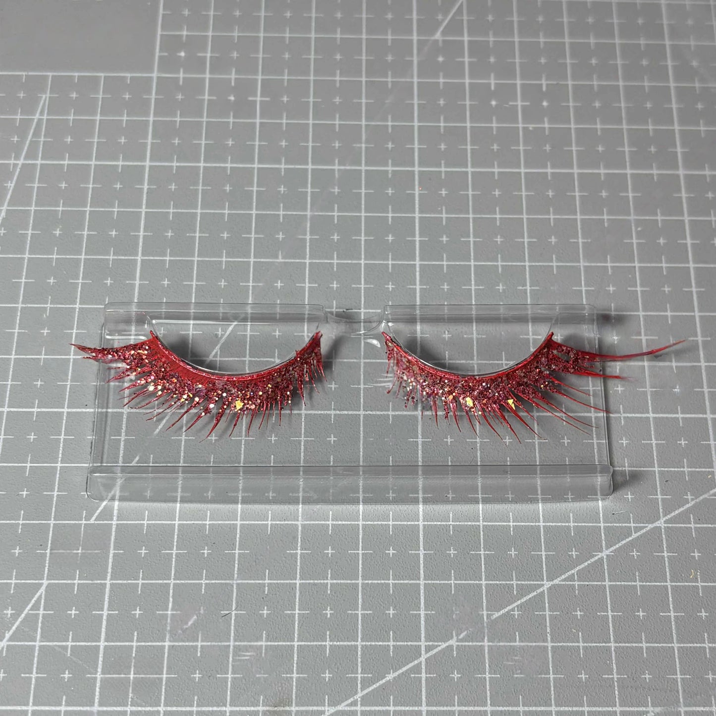 Padparadscha Cosplay Eyelashes | Orange Sapphire Gemstone Lashes (Land of the Lustrous)