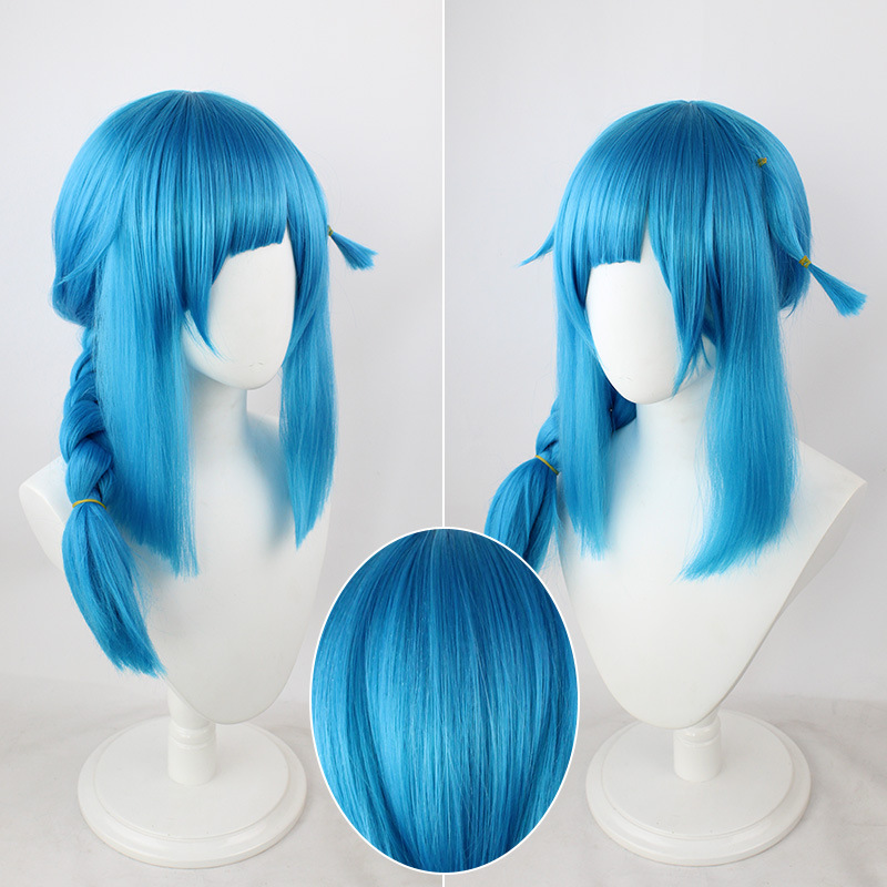 Powder Wig from Arcane | Young Jinx Short Blue Pre-Styled Cosplay Hair