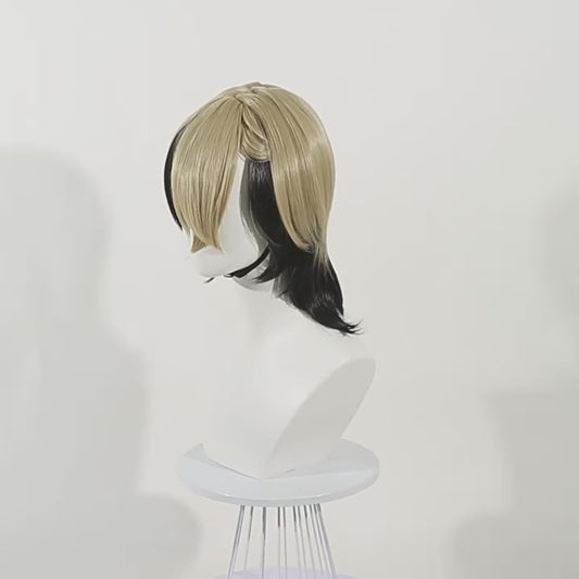 Gachiakuta Zanka Nijiku Cosplay Wig - Unstyled with Mixed Character Color, Ready for Your Personal Styling & Trim