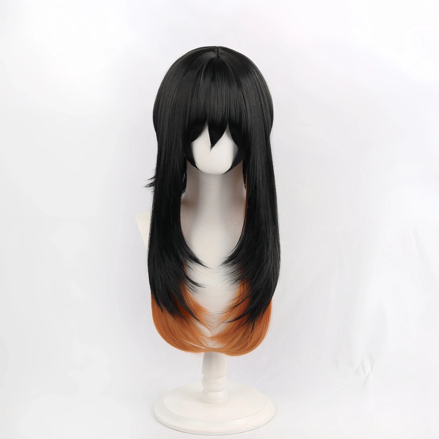 Gachiakuta Amo Empool Cosplay Wig - Unstyled 70cm Long with Mixed Anime Colors, Ready for Simple Trim & Wear