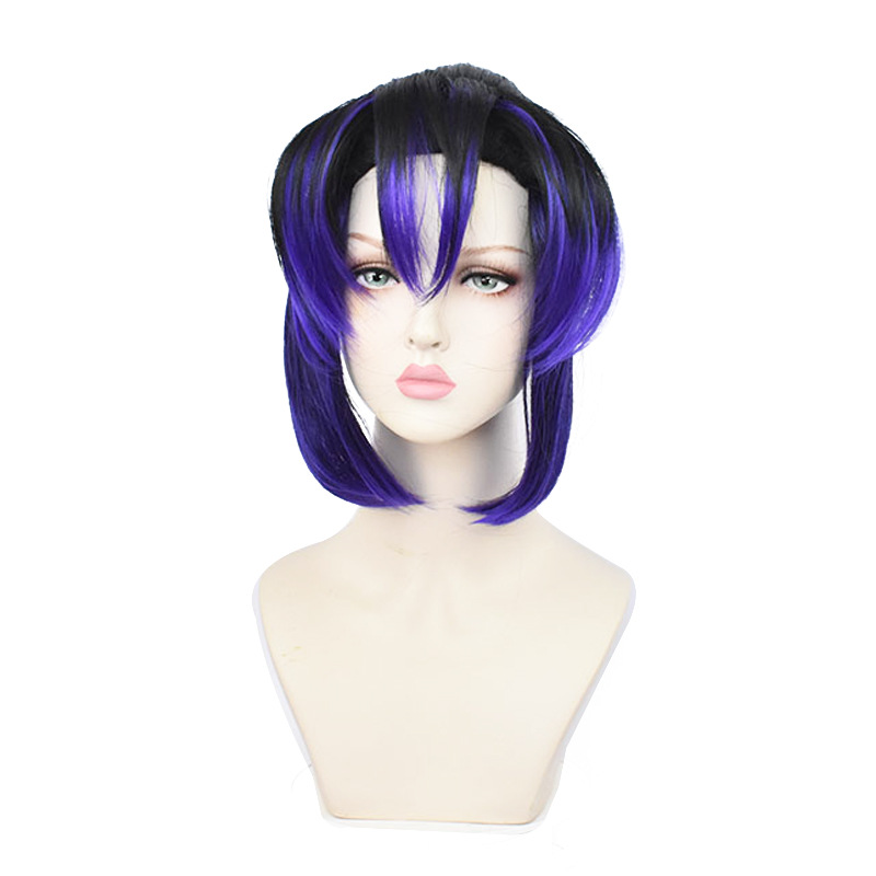 Shinobu Kocho Cosplay Wig | Pre-Styled Black Blue Gradient | Insect Pillar Demon Slayer