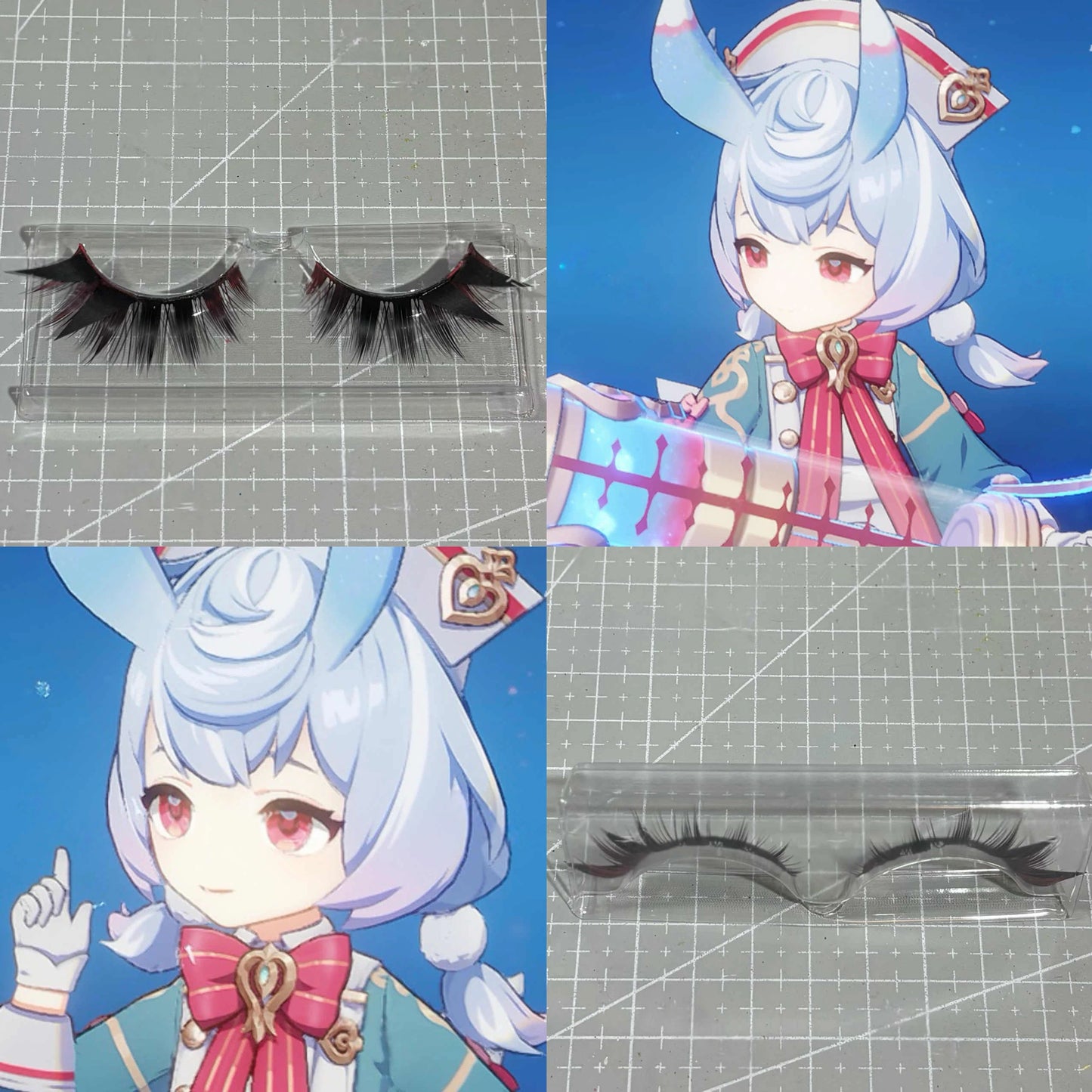 Genshin Impact Sigewinne Cosplay Eyelashes | Melusine Nurse Sweetheart Style Lashes