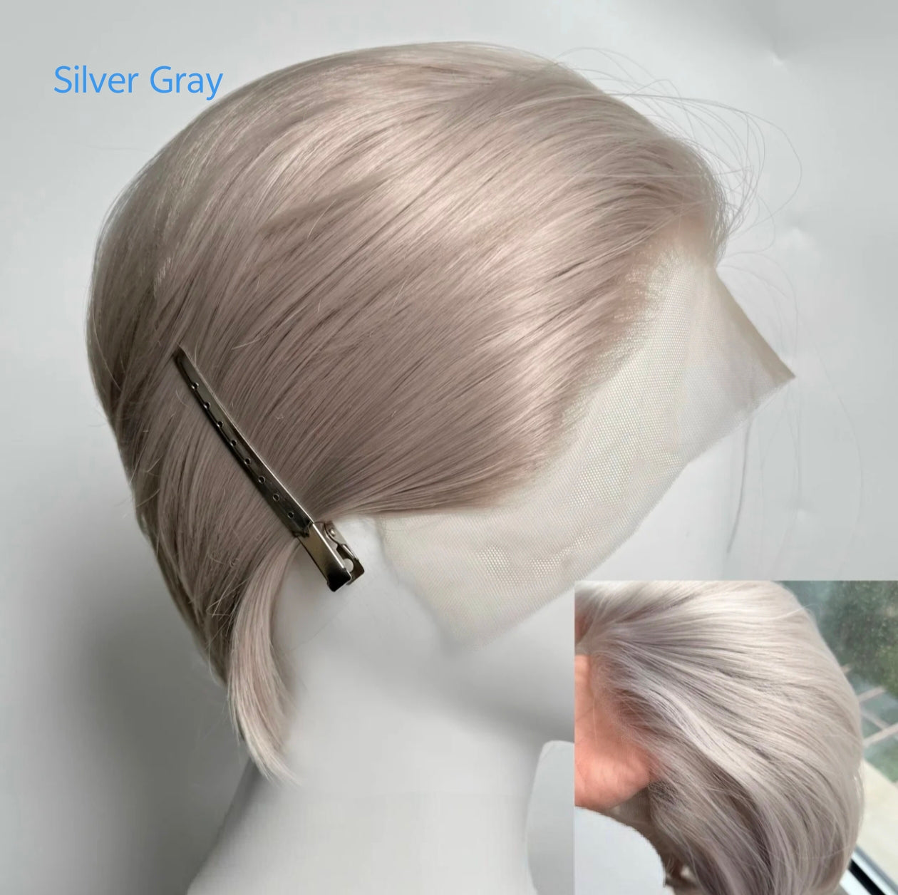 Hand-Tied 13x4 Lace Front Wig Short Hair - Heat Resistant Synthetic Fiber for Cosplay - Multiple Colors