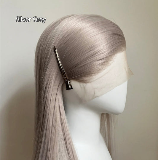 Grey Shades Cosplay Wigs | 13x4 Lace Frontals for Game Characters