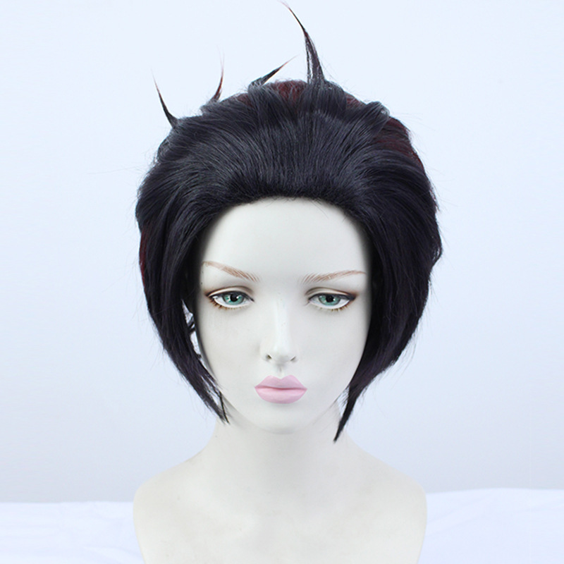Tanjiro Kamado Cosplay Wig | Unstyled Red Black Gradient Base | Demon Slayer